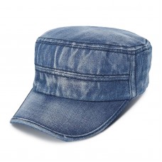 Men Denim Outdoor Sunshade All  match Adjustable Casual Vintage Military Caps Flat Hats