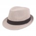 Men Cotton Striped Casual All  match Sunshade Top Hats Flat Hats