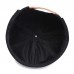 Collrown Unisex Polyester Cotton Black All  match Adjustable Brimless Beanie Landlord Caps Skull Caps